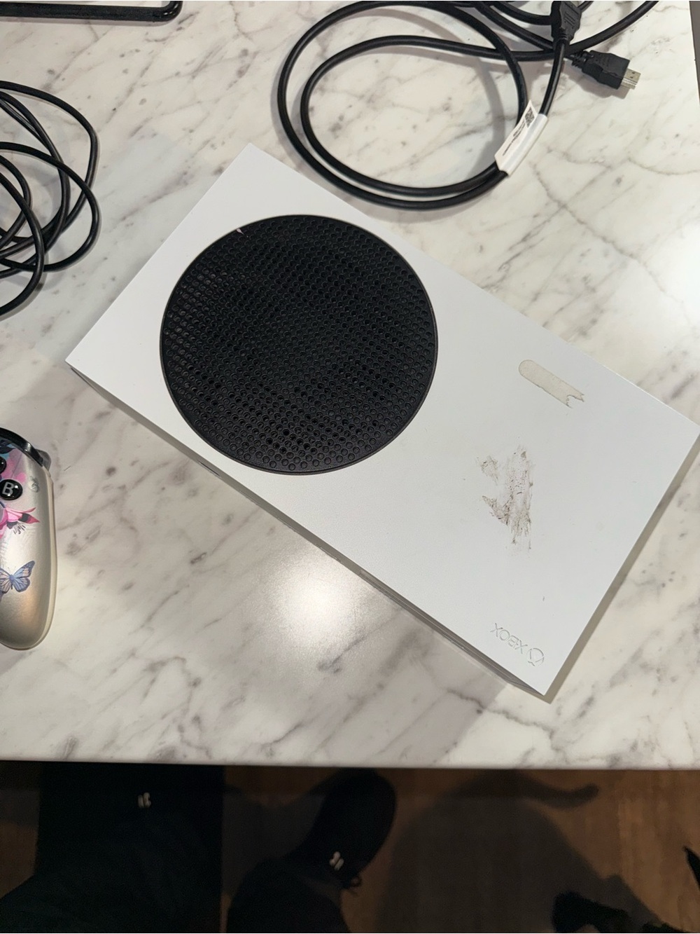 Xbox Series S White Console with Black Vent - Xbox